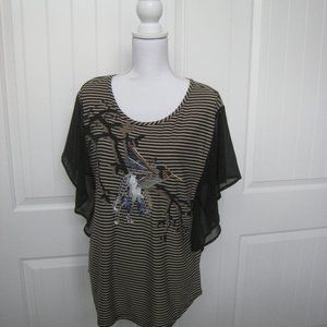 NWT Style & Co. Hummingbird Knit Top